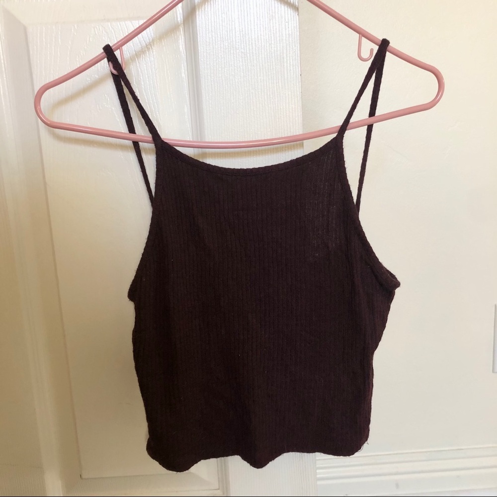 ✨Brandy Melville Maroon Halter Top✨